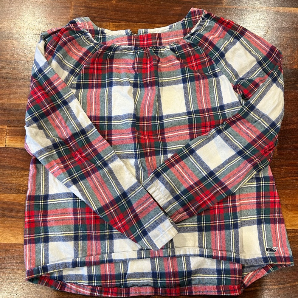 Vineyard Vines tartan plaid flannel shirt